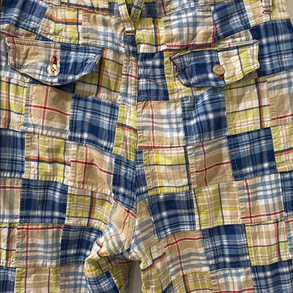 Madras Plaid Patchwork Multicolor Patchwork 100% … - image 4